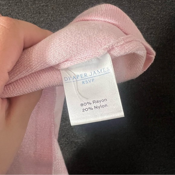 Draper James Pink Checkered Sweater Tank Top, Womens Large - Picture 7 of 7